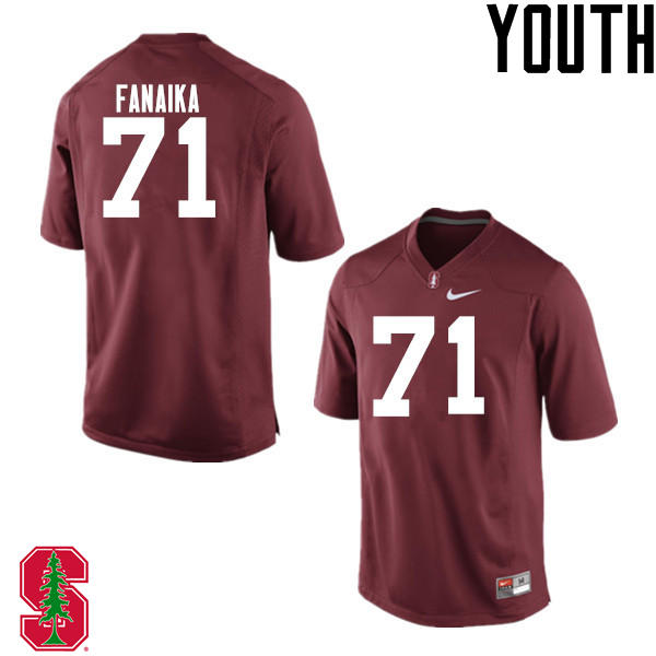 Youth Stanford Cardinal #71 Brandon Fanaika College Football Jerseys Sale-Cardinal